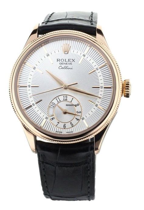 rolex cellini 127684|rolex cellini black strap.